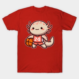 Cute axolotl Basketball T-Shirt